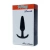 Boss T-Plug Smooth - анальна пробка для носіння, 12х2.8 см (чорний)